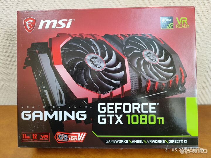 Видеокарта msi geforse gtx 1080ti gaming x11g