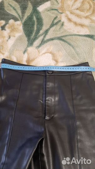 Кожаные брюки lime, m