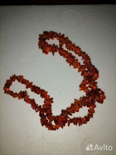 Бусы. Янтарь. 66 см. СССР