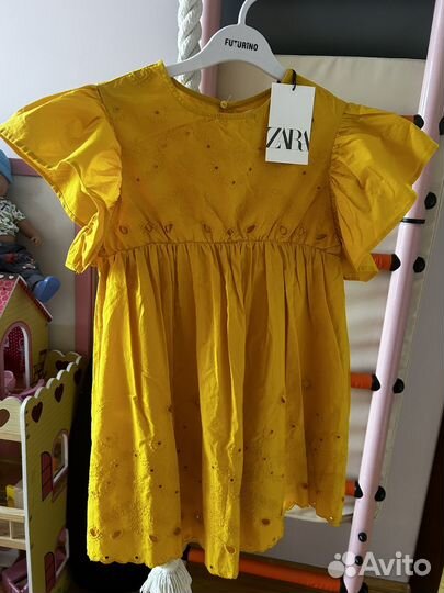 Новое хлопковое платье zara
