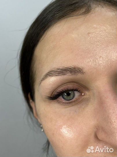 Наращивание ресниц/ оформление бровей