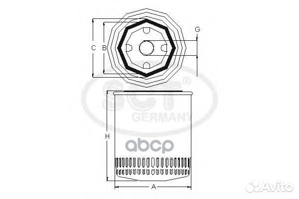 Фильтр масляный SK802 SCT
