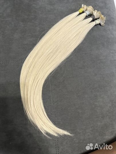 Волосы натуральные блонд славаянка премиум