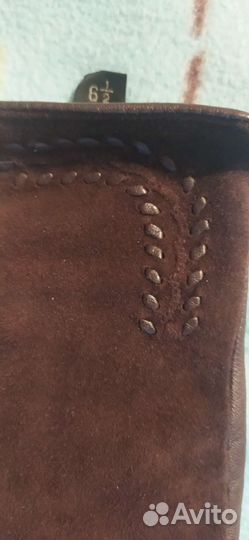 Перчатки женские кожаные 6.5