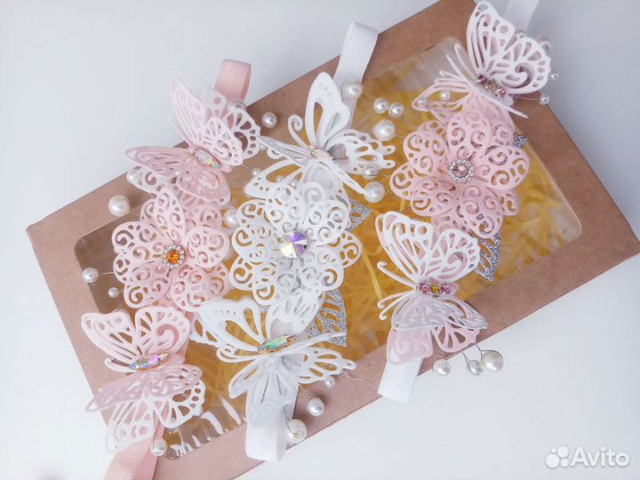 Ажурные повязки на голову для малышей