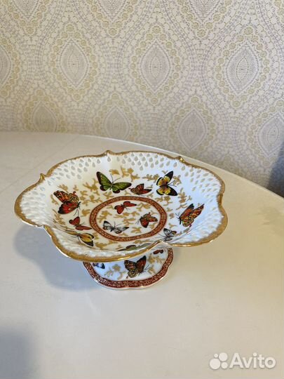 Ваза на ножке конфетница фруктовница