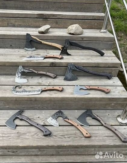 Топор мощный цельнометаллический и кованный