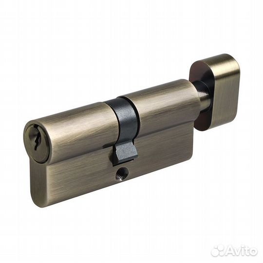 Цилиндр 70 (35х35) мм ключ/вертушка античная бронз