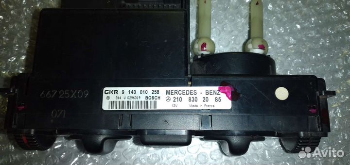 Блок управления отопителем mercedes