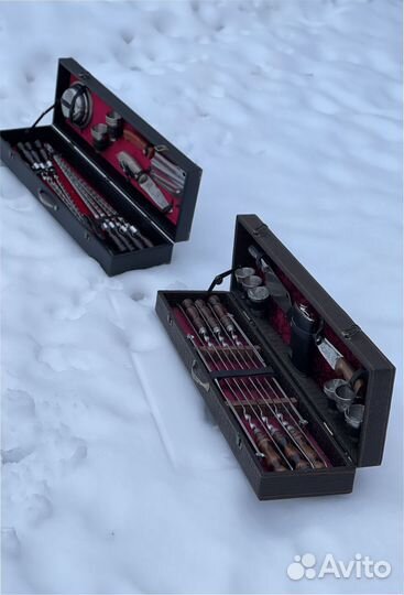 Набор Шампуров в деревянном кейсе-лучший подарок О