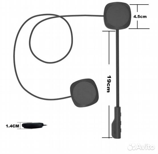 Гарнитура Bluetooth VR robot для мотошлема