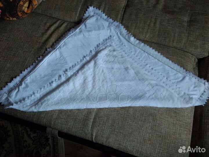 Плед белый детский