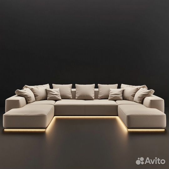 Диван п образный