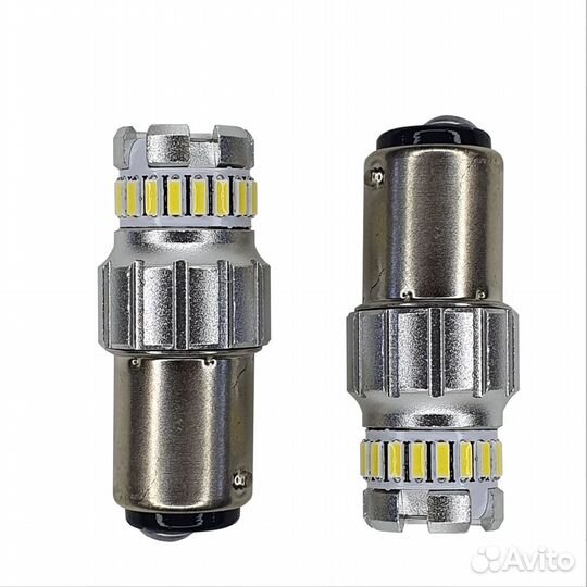 Лампы LED 1157 BAY15d белые 2шт Zircon