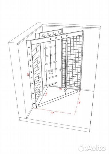 Спортивная стенка для детей - Sport 4