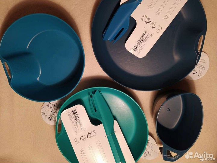 Посуда, приборы декатлон, поход, quechua