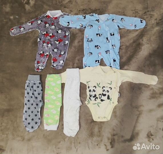 Большой пакет вещей на мальчика 56 62 68