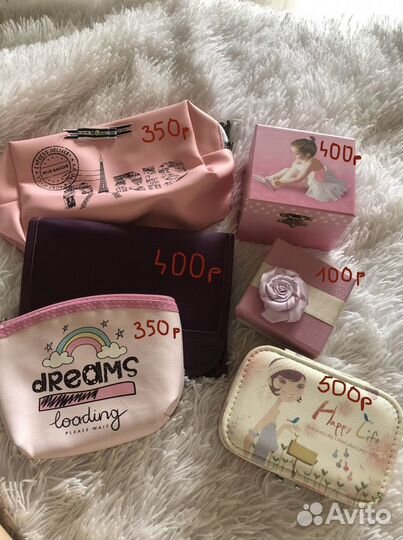 Косметички, шкатулки