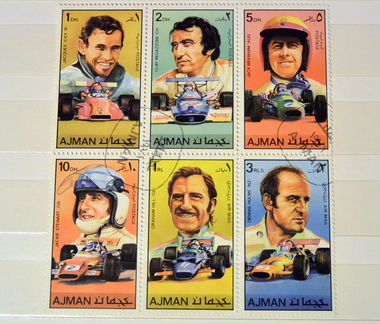 Авто Спорт Чемпионы 80-е марки почтовые