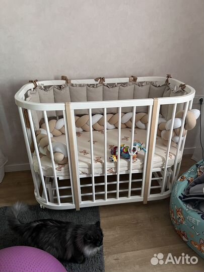 Детская кровать трансформер для новорожденных