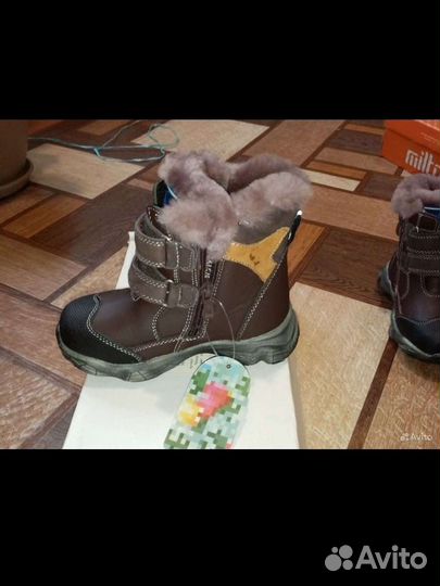 Ботинки зимние натуральная кожа детские