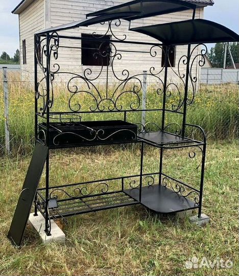 Мангал с печью