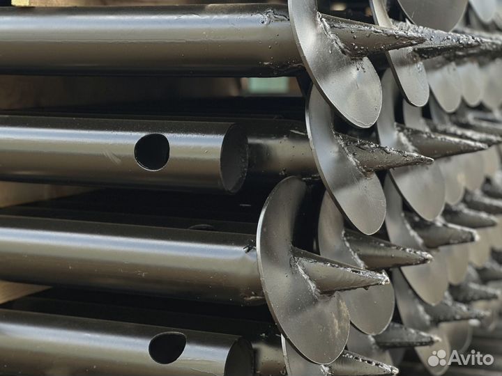 Винтовые сваи с монтажом