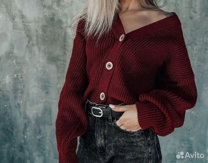 Кардиган шерстяной