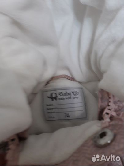 Зимний комбинезон 74 для девочки