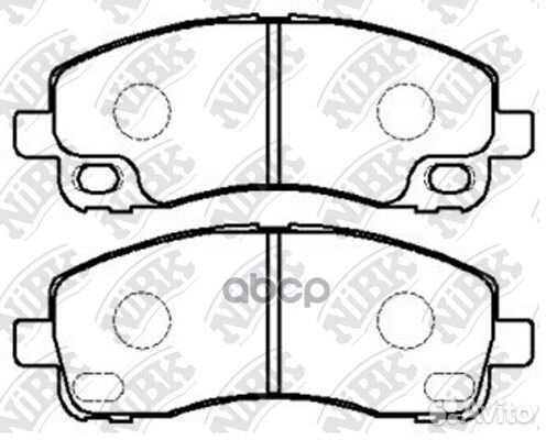 Колодки тормозные дисковые Fr/Rr MI Canter FB