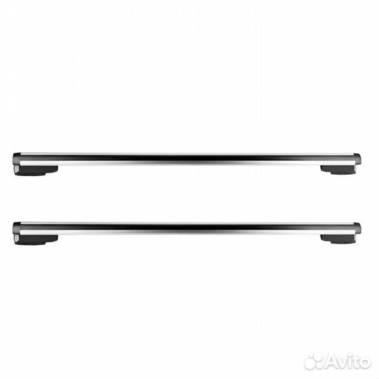 Багажник для Hyundai 5D Trajet 2000- аэродинамические дуги + замки