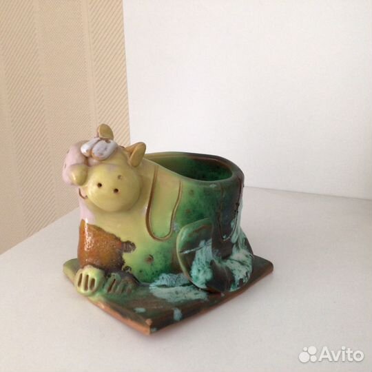 Подставка под зубочистки . Керамика