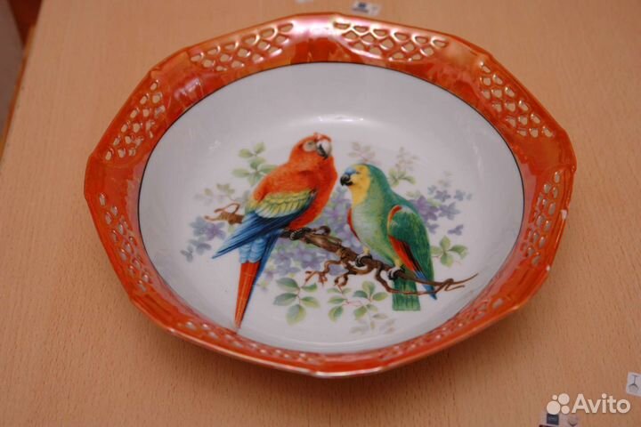 Декоративная тарелка (фарфор, Bavaria). Винтаж