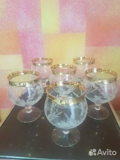Рюмки и бокалы богемия СССР