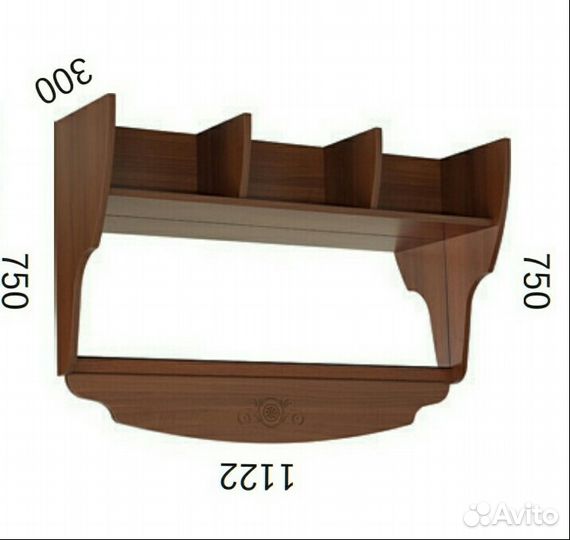 Новая метровая полка шкаф стеллаж с зеркалом