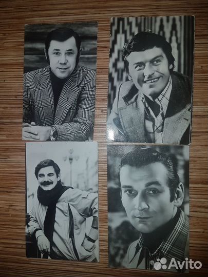 Открытки СССР фото артистов актеров 80х-90 года
