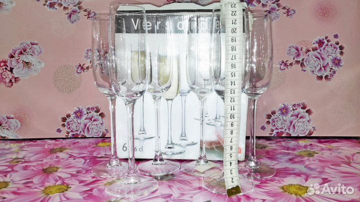 Фужеры, бокалы, рюмки, стаканы, стопки и т.д