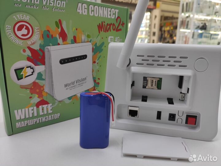 WiFi роутер с сим World Vision 4G connect micro2 +