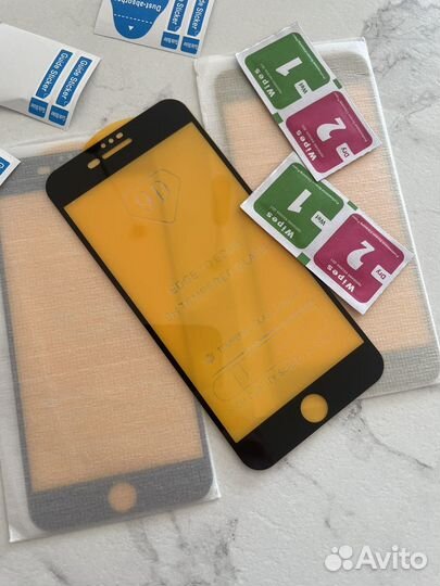 Защитное стекло на iPhone 6/7/8 Plus 3шт