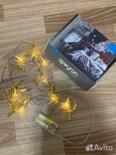 Гирлянда прищепки на батарейках