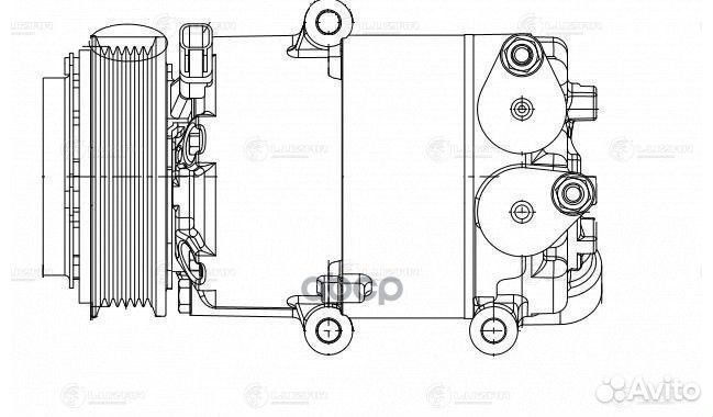 Компрессор кондиционера (запчасть) lcac1041 luzar