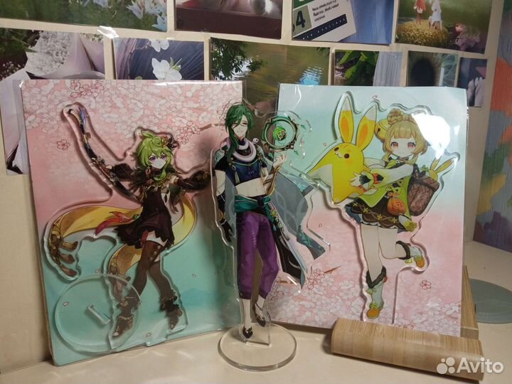 Дендро- акриловые фигурки Genshin impact