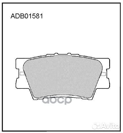 Колодки тормозные дисковые зад BD-7532;SX-1
