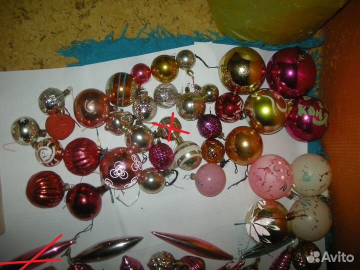 Елочные игрушки стеклянные СССР №2 самовывоз