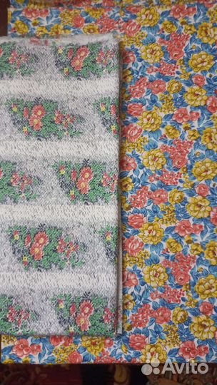 Отрез ткани хлопок СССР