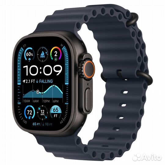 Apple Watch Ultra 2 49mm Black Titanium Navy Ocean