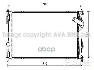 Радиатор системы охлаждения DNA2419 Ava
