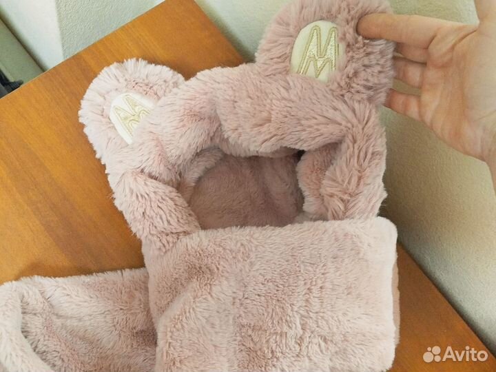 Шапка-шарф-варежки 3в 1