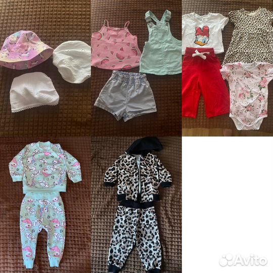 Огромный пакет вещей для девочки 50-80р