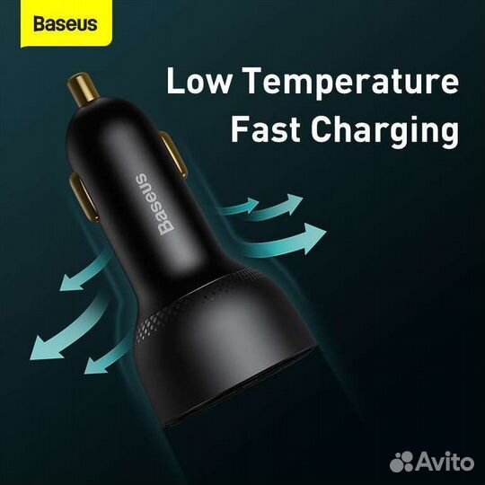 Автомобильное зарядное устройство Baseus 100w U+C